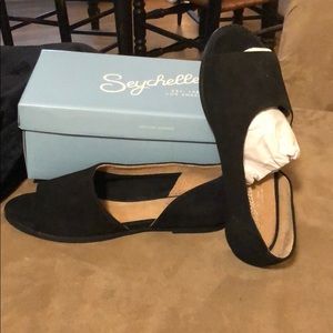 Seychelles suede black flats